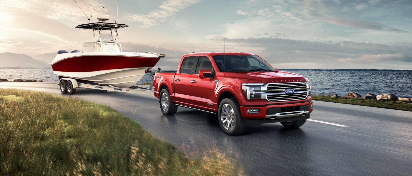 2024 Ford F-150 exterior towing boat