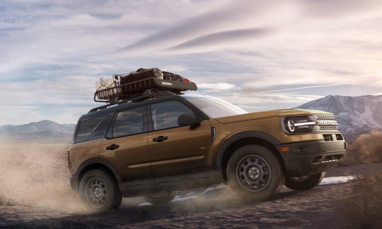 2023 Ford Bronco Sport exterior desert with luggage rack
