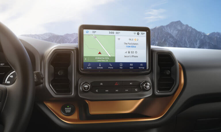 2023 Ford Bronco Sport interior infotainment